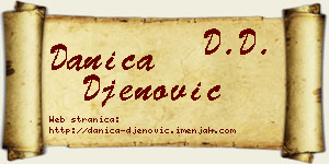 Danica Đenović vizit kartica